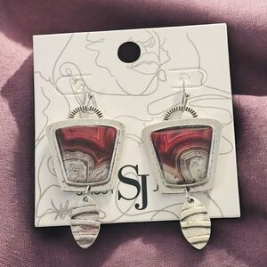 Sassy Jones Silver-tone Drop Earrings